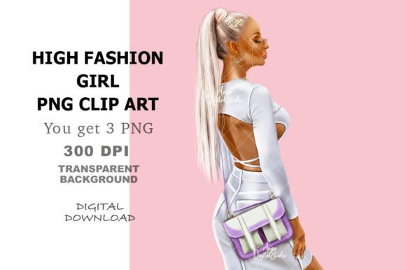 Download High Fashion Girl Clip Art - Clip art Collection
