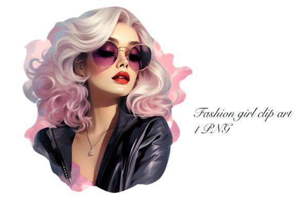 Download Fashion Girl Clip Art, Pink Hair - Clip art Collection