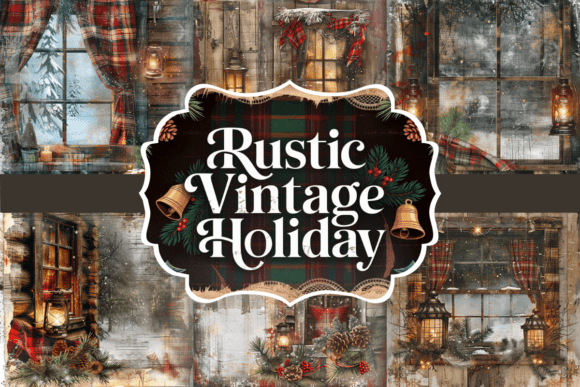 Download Rustic Vintage Holiday Junk Journal - Vintage holiday Collection