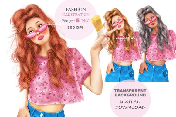 Download Fashion Girl Clip Art, Cute Girl PNG - Clip art Collection