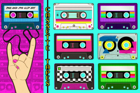 Download Retro Cassette Tapes Collection - Retro cassette Collection