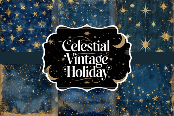 Download Celestial Vintage Holiday Junk Journal - Vintage holiday Collection