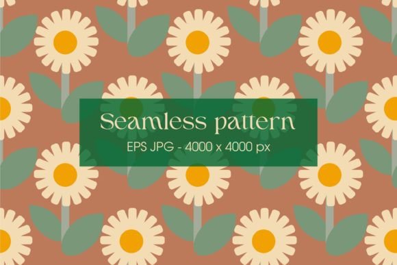 Download Vintage Pattern with Flowers in 60s - 60s Collection